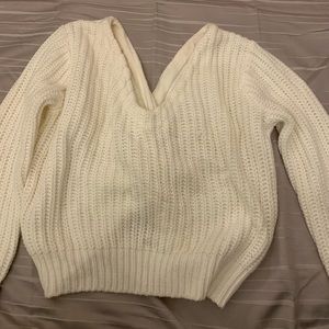 super cute pacsun cross back sweater